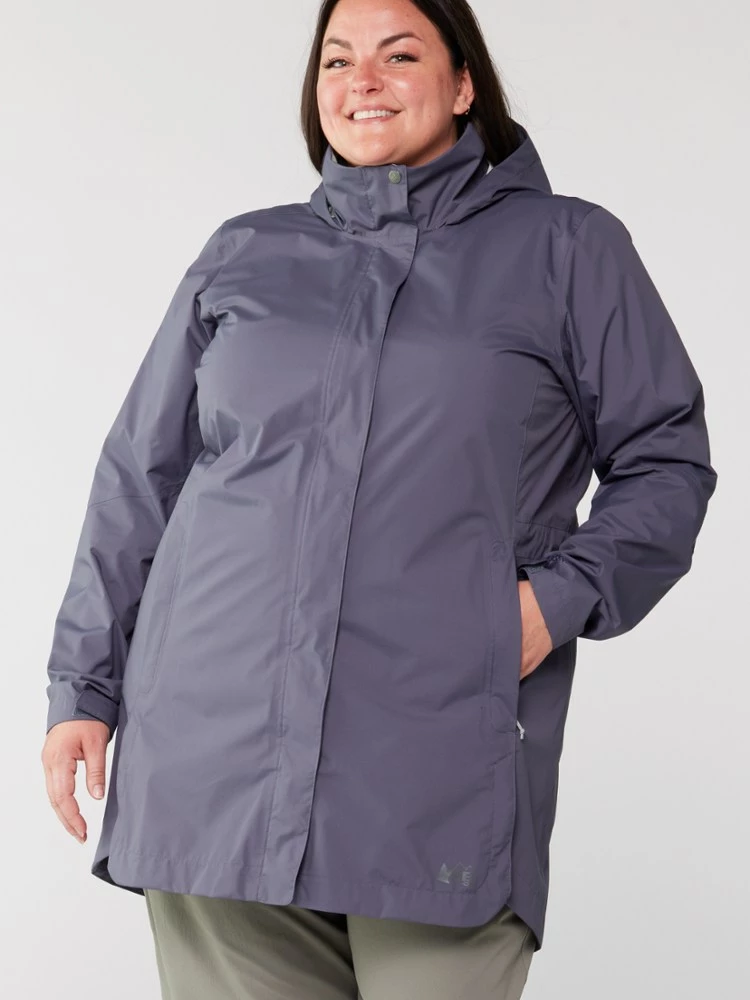REI Co-op Rainier Long Line Rain Jacket - Women's Plus Sizes 2 REI Co-op Rainier Long Line Rain Jacket - Women's Plus Sizes - Image 2