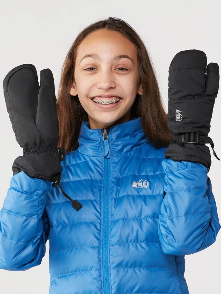 REI Co-op Timber Mountain Split-Finger Mittens - Kids' 2 REI Co-op Timber Mountain Split-Finger Mittens - Kids' - Image 2
