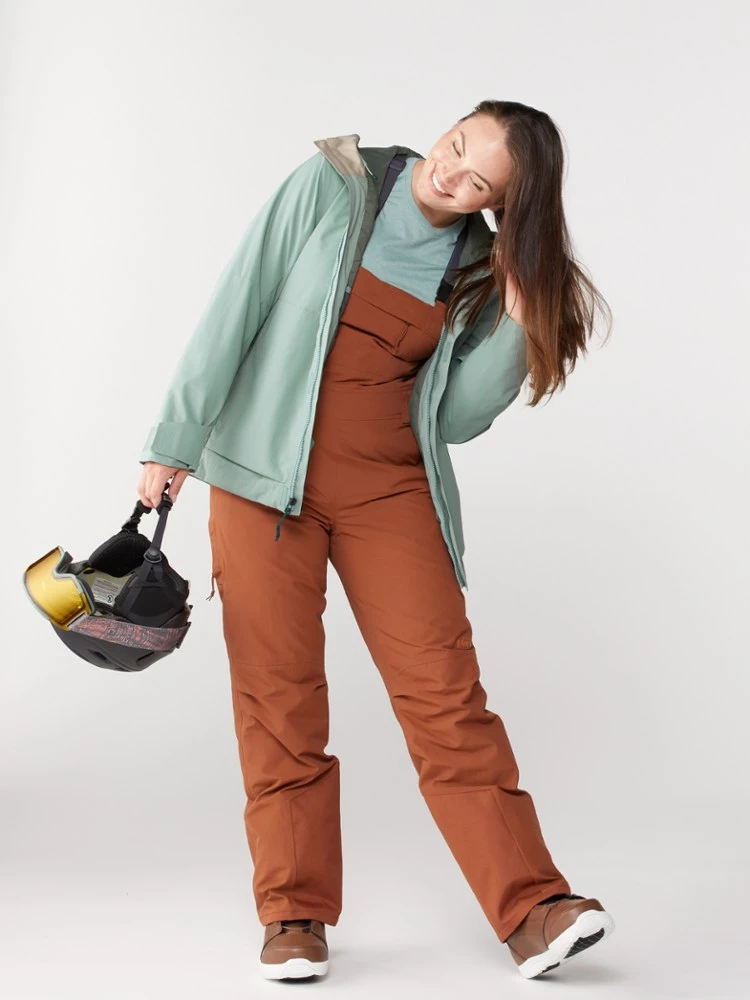 REI Co-op Powderbound Insulated Bib Snow Pants - Women's 4 REI Co-op Powderbound Insulated Bib Snow Pants - Women's - Image 4