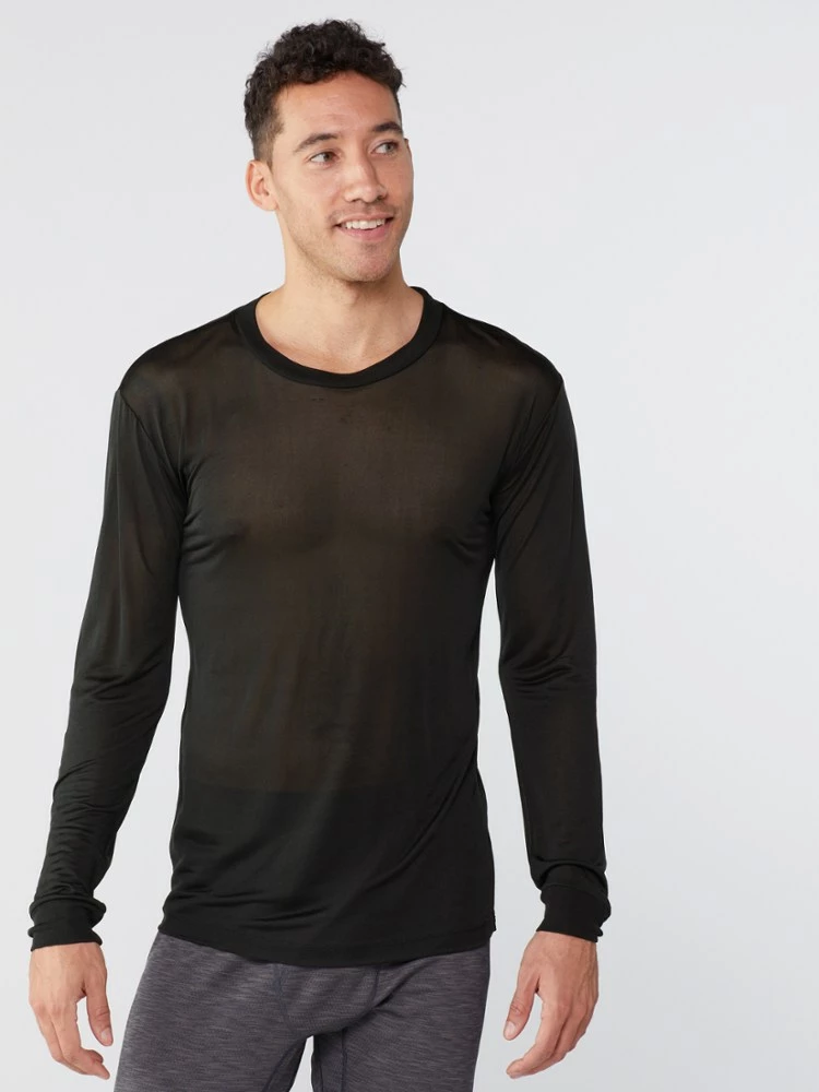 REI Co-op Silk Long Underwear Crew Shirt - Men's 2 REI Co-op Silk Long Underwear Crew Shirt - Men's - Image 2
